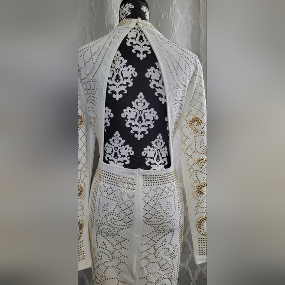 Off-White Bodycon Backless Dress (NWOT) - Picture 6 of 8